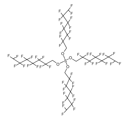 tetrakis((2,2,3,3,4,4,5,5,6,6,7,7-dodecafluoroheptyl)oxy)-l4-sulfane Structure
