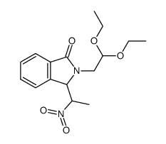 2,3-dihydro-2-(2,2-diethoxyethyl)-3-(1-nitroethyl)-isoindol-1-one Structure