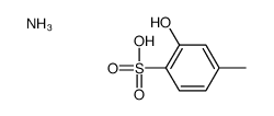 2-Hydroxy-4-methylbenzenesulphonic acid ammonium结构式