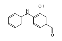 3-hydroxy-4-phenylaminobenzaldehyde结构式