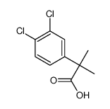 2-(3,4-二氯苯基)-2-甲基丙酸结构式