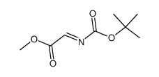 2-(N-tert-butoxycarbonylimino)acetic acid methyl ester Structure