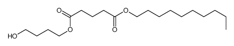 1-O-decyl 5-O-(4-hydroxybutyl) pentanedioate Structure