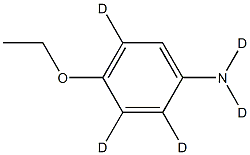 P-氨基苯乙醚-d5结构式