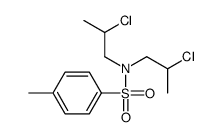 N,N-bis(2-chloropropyl)-p-toluenesulphonamide结构式
