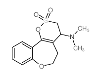 N,N-dimethyl-2,2-dioxo-3,4,5,6-tetrahydrooxathiino[5,6-d][1]benzoxepin-4-amine结构式