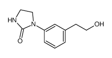 1-[3-(2-hydroxyethyl)phenyl]-2-imidazolidinone结构式