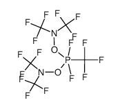 di[bis(trifluoromethyl)nitroxy]trifluoromethyldifluorophosporane Structure
