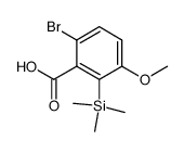 6-bromo-3-methoxy-2-(trimethylsilyl)benzoic acid结构式