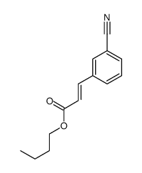 butyl 3-(3-cyanophenyl)prop-2-enoate Structure