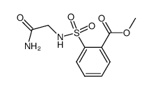 o-(N-Carboxamidomethylsulfamyl)benzoic Acid Methyl Ester结构式