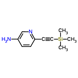 6-((三甲基甲硅烷基)炔)吡啶-3-胺结构式