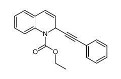 ethyl 2-(2-phenylethynyl)-2H-quinoline-1-carboxylate结构式