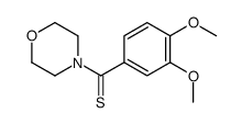 (3,4-dimethoxyphenyl)-morpholin-4-ylmethanethione Structure