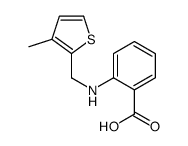 2-{[(3-methyl-2-thienyl)methyl]amino}benzoic acid Structure