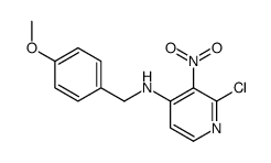 2-氯-N-(4-甲氧基苄基)-3-硝基吡啶-4-胺结构式