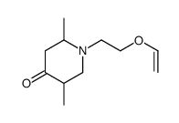 1-(2-ethenoxyethyl)-2,5-dimethylpiperidin-4-one结构式