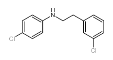 (4-氯苯基)-[2-(3-氯苯基)-乙基]-胺结构式