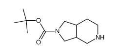 叔丁基八氢-1H-吡咯并[3,4-c]吡啶-2-羧酸酯结构式