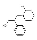 3-(2-甲基丙烷-1-哌啶)-2-苯基-1-丙醇结构式