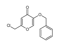 5-(苄氧基)-2-(氯甲基)-4H-吡喃-4-酮结构式