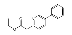 ethyl 2-(5-phenylpyridin-2-yl)acetate结构式