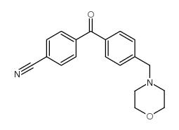 4-CYANO-4'-MORPHOLINOMETHYL BENZOPHENONE结构式