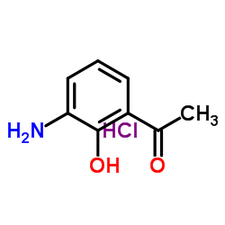 3-氨基-2-羟基苯乙酮盐酸盐结构式