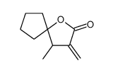 4-methyl-3-methylidene-1-oxaspiro[4.4]nonan-2-one Structure