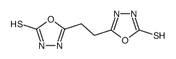 5-[2-(2-sulfanylidene-3H-1,3,4-oxadiazol-5-yl)ethyl]-3H-1,3,4-oxadiazole-2-thione Structure