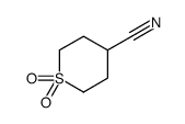 四氢-2H-噻喃-4-甲腈1,1-二氧化物结构式