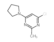 4-氯-2-甲基-6-(吡咯啉-1-基)嘧啶结构式