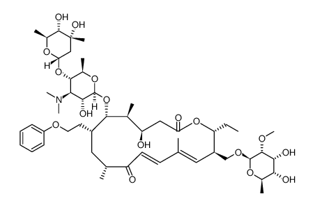 Tylosin, 3C-O-demethyl-20-deoxo-20-phenoxy Structure