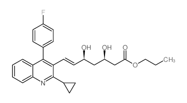 Pitavastatin propyl ester Structure