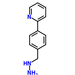 1-(4-(吡啶-2-基)苄基)肼结构式