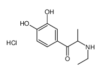 1-(3,4-dihydroxyphenyl)-2-(ethylamino)propan-1-one hydrochloride结构式