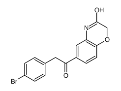 6-[2-(4-bromophenyl)acetyl]-4H-1,4-benzoxazin-3-one结构式