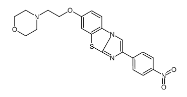 7-(2-吗啉-4-基-乙氧基)-2-(4-硝基苯基)咪唑并[2,1-b][1,3]-苯并噻唑结构式