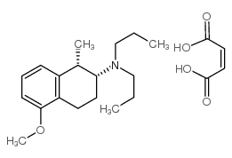 (+)-UH 232 maleate,cis-(+)-5-Methoxy-1-methyl-2-(di-N-propylamino)tetralinmaleate Structure