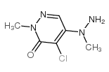 4-氯-2-甲基-5-(1-甲基肼-1-基)-2,3-二氢哒嗪-3-酮结构式