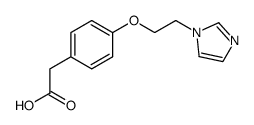 2-(4-(2-(1H-imidazol-1-yl)ethoxy)phenyl)acetic acid Structure