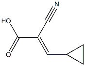 2-氰基-3-环丙基丙烯酸结构式