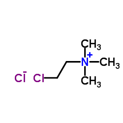 2-Chloro-N,N,N-trimethylethanaminium chloride structure