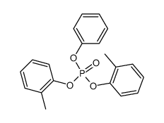 O,O-Bis-(o-tolyl)-O-phenyl-phosphorsaeure结构式