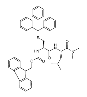 Fmoc-Cys(Trt)-Leu-NMe2 Structure