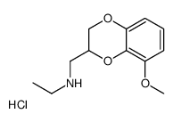 ethyl-[(5-methoxy-2,3-dihydro-1,4-benzodioxin-3-yl)methyl]azanium,chloride Structure