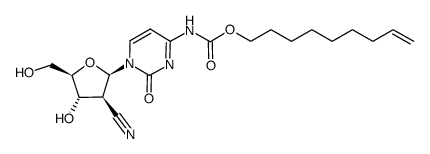 4-N-(8-nonen-1-yloxycarbonyl)-2'-cyano-2'-deoxy-1-β-D-arabinofuranosylcytosine Structure