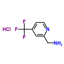 (4-(三氟甲基)吡啶-2-基)甲胺盐酸盐结构式
