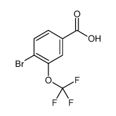 4-Bromo-3-(trifluoromethoxy)benzoic acid结构式