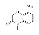 8-氨基-4-甲基-2H-苯并[b][1,4]噁嗪-3(4h)-酮结构式